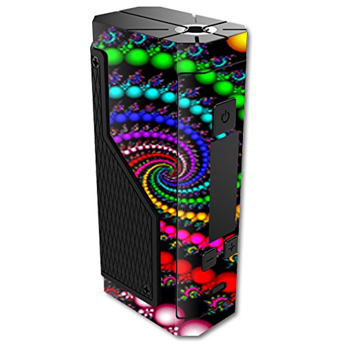 MightySkins Skin For Volcano Lavabox DNA 200 – Trippy Spiral | Protective, Durable, and Unique Vinyl Decal wrap cover | Easy To Apply, Remove, and Change Styles | Made in the USA