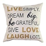 SMTSMT Vintage Cotton Linen Blended Cushion Cover Throw Pillow Case ,18