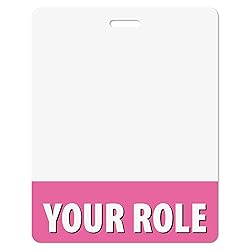 Customizable Pink Horizontal Oversized Badge Buddy