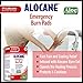Alocane® Emergency Burn Max Strength Pads Fast Pain and Itch Relief for Minor Burns, Sunburn, Kitchen, Radiation, Chemical, First Degree Burns, First Aid Treatment Burn Care, 10 pads 2