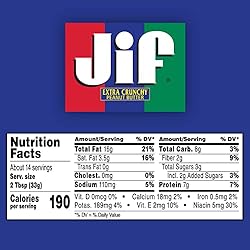 Jif Extra Crunchy Peanut Butter, 16 Ounces
