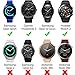 20mm Quick Release Watch Soft Silicone Band for Samsung Gear Sport/Samsung Galaxy Watch 42mm/Samsung Galaxy Watch Active (40mm)/for Garmin VivoActive 3/ Ticwatch 2/ Ticwatch E/Amazfit Bip Smart Watch