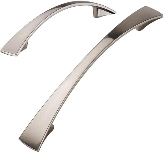 Koofizo® Tapered Bow Pull Nickel Furniture Handle, 3.8 Inch