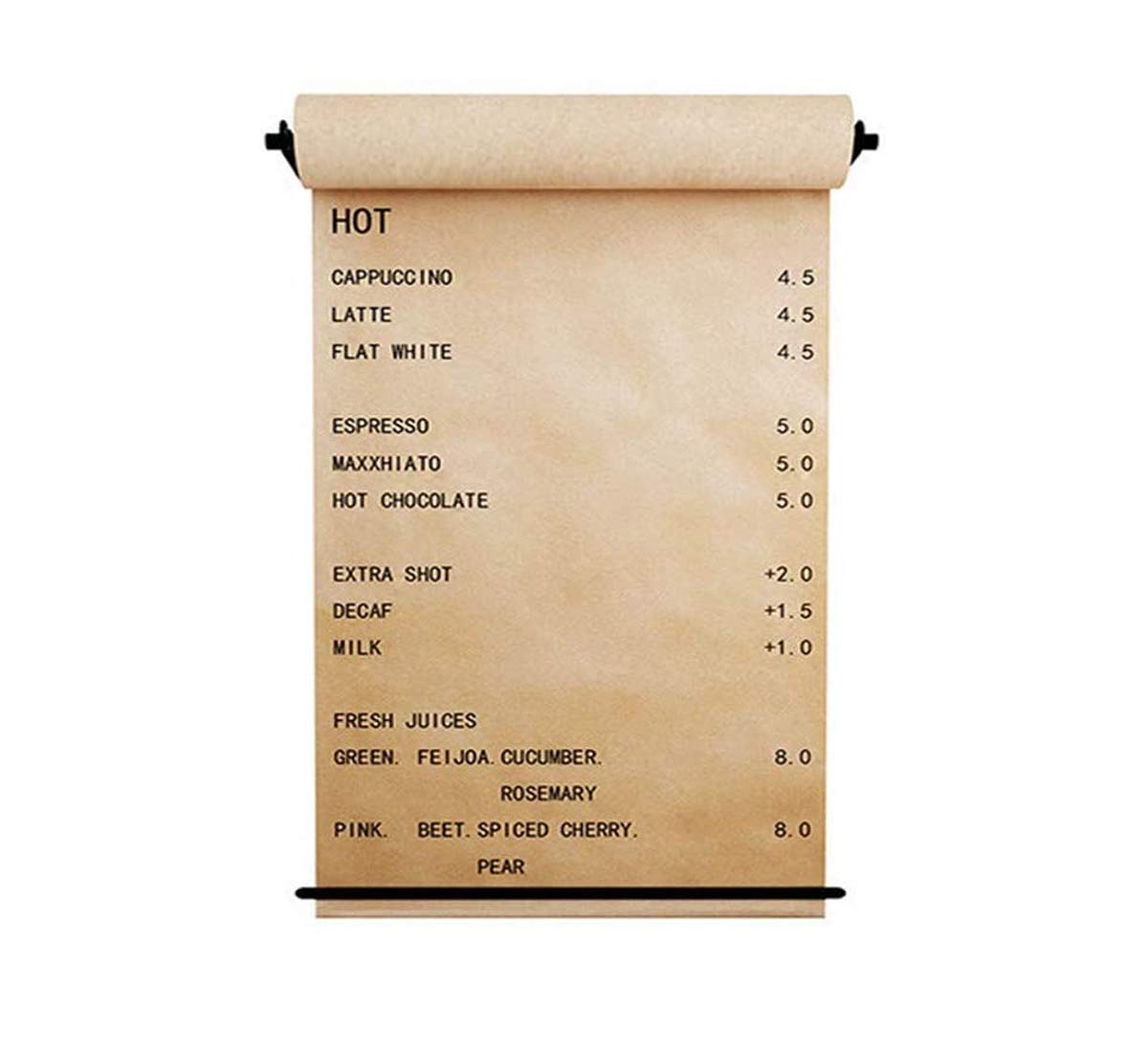 Kraft Paper & Roll Display - Wall Kraft Paper as a Rolling Recorded Noted Painting Packaging for Farm Office Home Restaurant Coffee (60cm*50m)