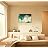Beautiful Universe Outer Space Cloudscape with Clouds Stars and Moon with Distant Galaxies - Canvas Art Wall Art - 32" x 48"