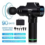 Massage Gun Deep Tissue Percussion Muscle Massager for Pain Relief,Handheld Electric Body Massager Sports Drill Portable Super Quiet Brushless Motor, [Upgrade] 20Speeds Percussion Massage Feeke X3 Pro