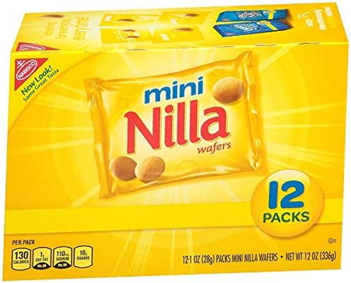 Wafers Mini Cookies - Snack Packs, 12 Count Box, 12 Ounce, New Type