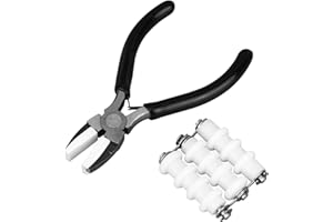 Jewelry Wire Straightener and Nylon Pliers, Durable Soft Jaw Jewelry Wire Straightening Plyers Tool Three Rollers Wrapping St