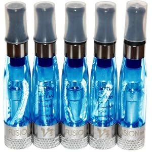 5x FUSION V3 CE5+ CLEAROMIZER (Atomizer-Verdampfer) 4.0 Ohm / 1.6 ml – mit langen Dochten – austauschbare Köpfe – für…