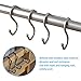 ShineMe Premium 2 Pack Dual S Shaped Hooks Stainless Steel Home Office Bath Coat Caps Towel Hanger, Kitchen Spoon Pan Pot Holder Rack for Door Shelf Storage Organizer (2 Pack)