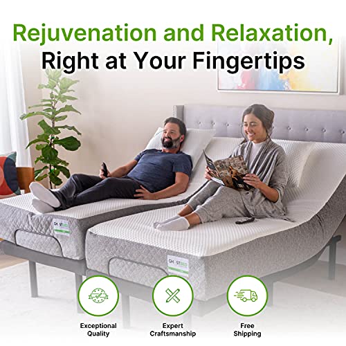 GhostBed Adjustable Bed Frame & Power Base with Wireless Remote Zero