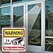 Signs Authority Video Security Decals Sign for Home/Business | Self Adhesive Vinyl Stickers - for Window | Door & Wall | Camera Surveillance Systems | CCTV | Pack of 4 (6