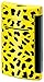 St Dupont MiniJet Black and Yellow Leopard Pattern Torch Flame Lighter