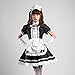 COCONEEN Women's Anime Cosplay French Apron Maid Fancy Dress Costume