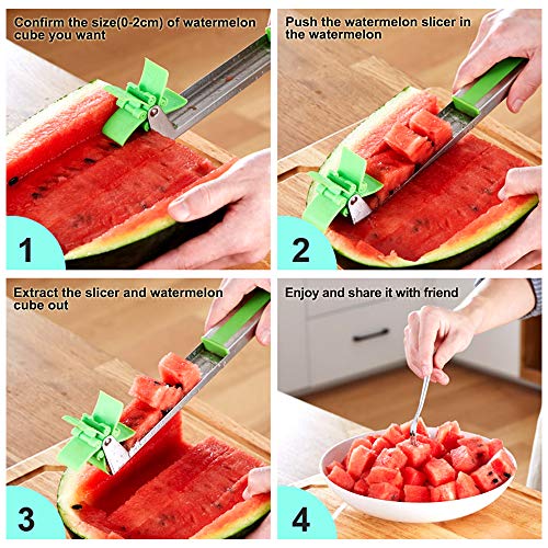 image for Conthfut Stainless Steel Watermelon Slicer Cutter Knife Corer Fruit Ve