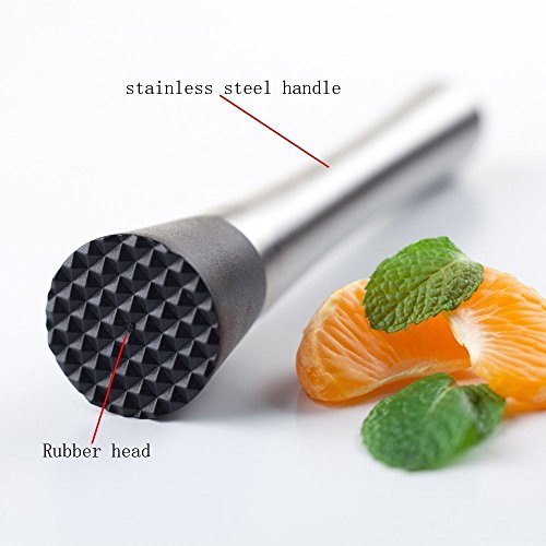 5 Hiware+Stainless+Cocktail+Muddler+Mixing
