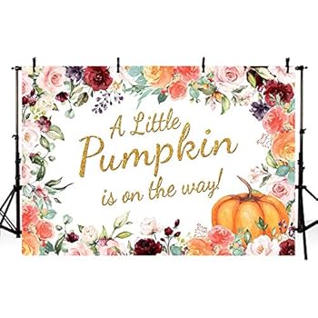 Amazon Com Mehofoto Little Pumpkin Girl Baby Shower Photography