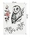 DaLin Sexy Floral Temporary Tattoo Fake Tattoos for Women Men Black Rose Flowers Collection