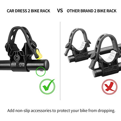 CAR DRESS 2 Bike Hitch Rack, Bike Carrier Quick Release 2 Inch Receiver Heavy Duty Bicycle Carrier Racks for Cars,SUV, Minivans - Thumbnail 2