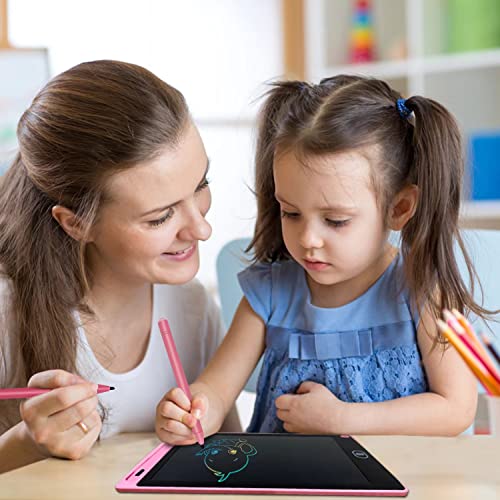 2 Pack LCD Writing Tablet, Electronic Graphics Drawing Pads, Doodle & Scribbler Boards, Digital Handwriting Pad, Educational & Learning Toy for 3-7 Years Old Kids - 8.5 in (Blue & Pink)