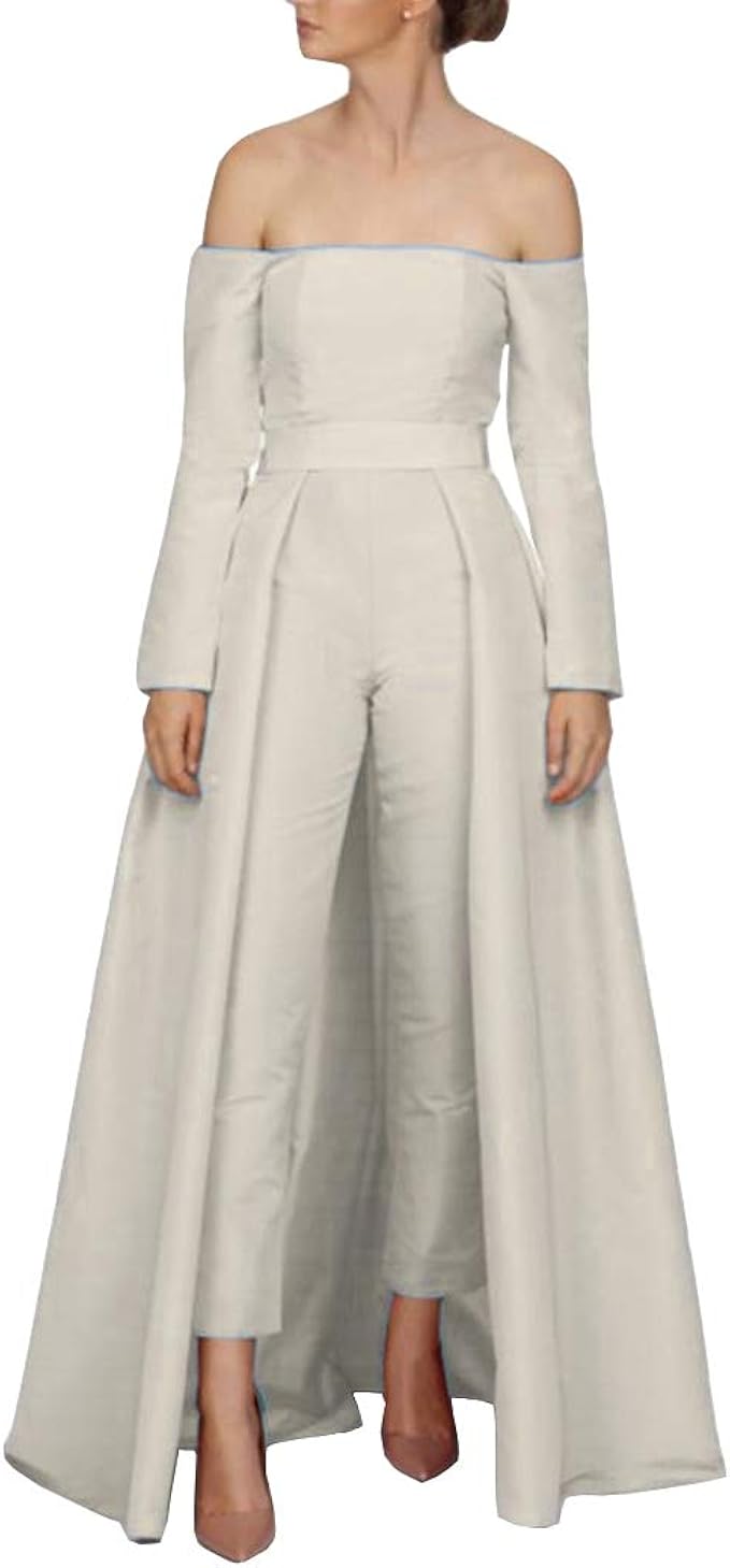 romper prom dress with detachable skirt