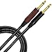 10 Foot - Lava Premium Series - ELC (Black)- Neutrik silentPLUG - Extreme Low-Capacitance (21 pf/F) Guitar Bass Instrument Cable - with Straight to Straight 1/4 Inch Neutrik Gold Plated Connectors