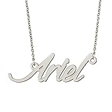 BYBWBL Ariel Name Pendant Necklace Silver Color