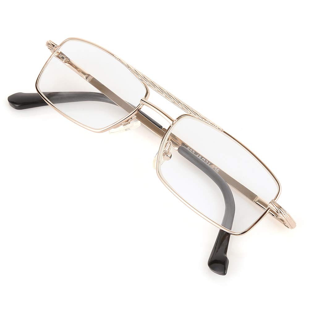 Reading Glasses Full Frame Fashion Computer Readers Quality Spring Hinge Glasses for Men and Women (+1)