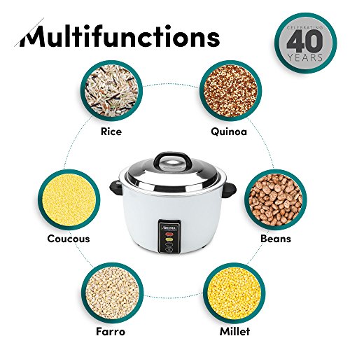 Aroma 48-Cup (Cooked) (24-Cup UNCOOKED) Commercial Rice Cooker (ARC-1024E)