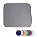 Jovilife Dish Drying Mat Kitchen Mat(set of 2) Microfiber Absorbent Washable, 1618 Inch, Grey