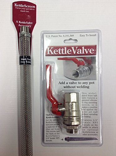 Brewer's Edge Weldless Ball Valve and Kettle Screen - Bundle - 2 Items