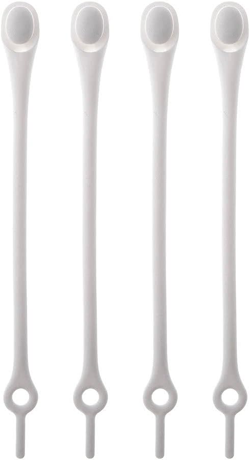 Shoeps Shoe Laces Silicone White (Weiss) Normal (14 im Pack)
