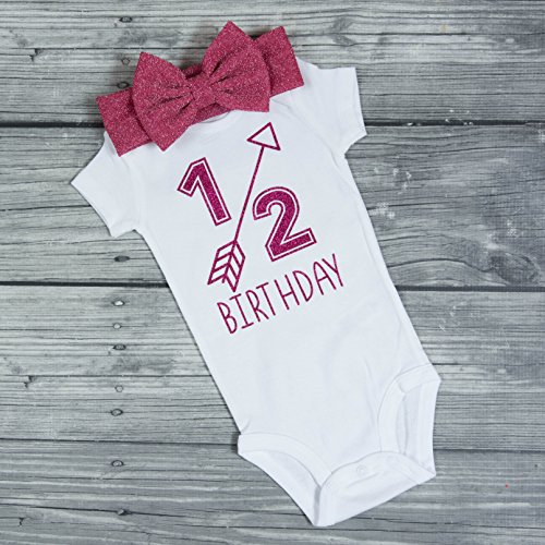1/2 birthday bodysuit - half birthday - girls bodysuit - 1/2 - Half - 6 months baby - 6 months shirt - cakesmash - babyshower gift - pink headband - half birthday baby - it's my half birthday - baby