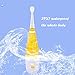 Baby Sonic Electric Toothbrush Battery with 3 Tooth Brush Heads 1-8 Years Old,yellow