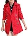 JiaYou Girl Child Kid Lapel Double Breasted Outwear Pea Trench Coat