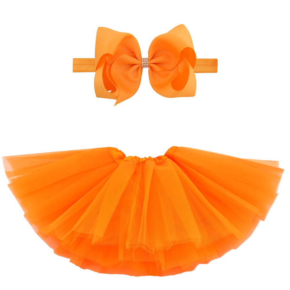 Photo 1 of *Missing Parts*
BGFKS 5 Layered Toddlers Tulle Tutu Skirt for Girls with Headband for Baby Girl 0 to 36 Months (Orange, S,0-6 Months)