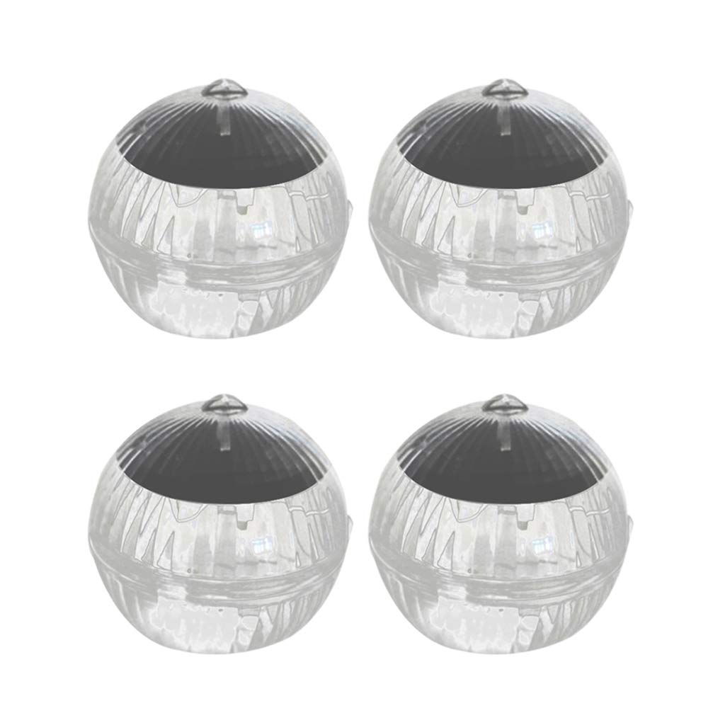 FRCOLOR 4pcs Waterproof Solar Floating Lights Water Floating Light LED Underwater Night Light Hanging Ball Ornaments for Garden Tree Pond Pool Wedding Decoration Colorful
