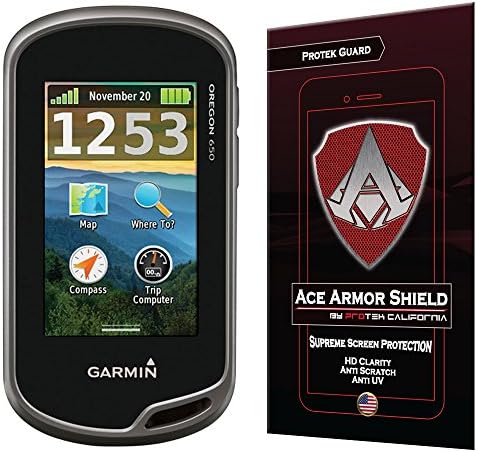 Ace Armor Shield Shatter Resistant Screen Protector for the Garmin Oregon® 650 with free lifetime Replacement warranty
