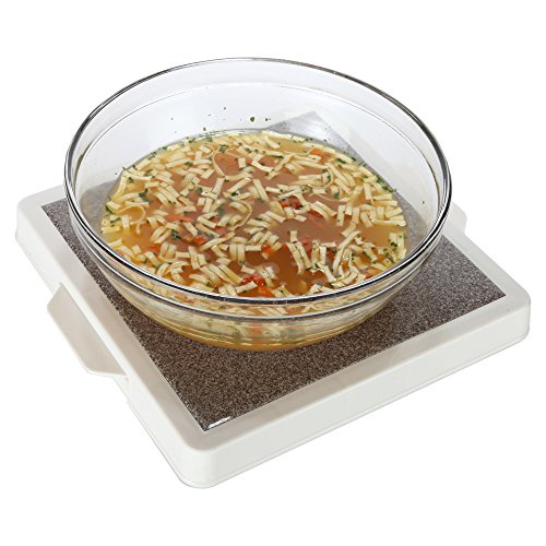 HomeX Microwave Warming Tray With Handles, Classic Cordless Convenient