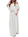 GAMISOTE Womens Off The Shoulder Plus Size Ruffle Casual Long Maxi Dresses with Pockets
