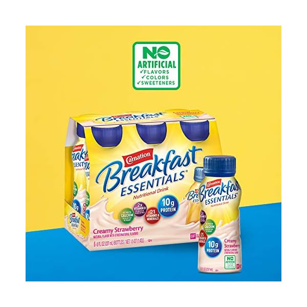 Carnation Breakfast Essentials ReadytoDrink, Creamy Strawberry, 8 fl