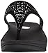 FitFlop Women's Carmel Toe-Post Suede Sandals Dress, Black, 7 M US