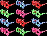 Set of 12 VT Flashing LED Multi Color 'Super Star' Light Up Show Party Favor Toy Glasses (Colors May Vary)