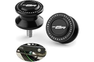 GOXMOTO 8MM Swingarm Spools Sliders Motorcycle Rear Stand Frame Sliders Aluminum Compatible with Ninja ZX6R 2025 2024 ZX-6R ZX 6R ZX636 Ninja636 Accessories (Black)