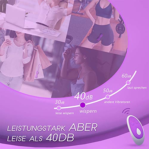 Liebeskugel Vibrationsei Bullet Vibratoren für sie Klitoris und G-Punkt Vibrator mit 10 Vibrationsmodi, Vibro-Ei mit kabellose Fernbedienung, Vibrationseier Erotik Sexspielzeug für Frauen und Paare