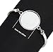Linsoir Beads Alloy 20mm Cabochon Bangle Bracelet Base Adjustable Chain Bracelet Setting Round Blank Bezel Tray Pack of 5