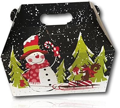 Limited Edition Christmas Holiday Gift Package by AtHomePlus (34 Count) --Perfect Present for Family, Friends, or Office!! (Chalkboard Snowman)