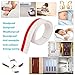 Ansoon Self-Adhesive EPDM Under Door Draft Sweep Weather Stripping Door Bottom Seal Strip,1.6in Width x 39in Length (White)