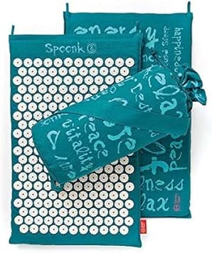 Spoonk スプーンク 指圧/あんま代用マット オーガニック 麻 ビビッドブルー/Organic Hemp Regular Acupressure Mat Vivid Blue【海外直送品】 [並行輸入品]