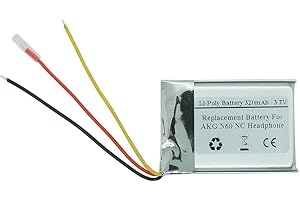 320mAh 3.7V Replacement Battery for AKG N60 NC Headphone, AEC402933